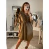 Šaty košilové dlouhý rukáv dámské (S/M/L ONE SIZE) ITALSKÁ MÓDA IMWA223027/DR (Velikost M/L, Barva fialová)
