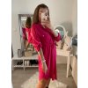 Šaty košilové dlouhý rukáv dámské (S/M/L ONE SIZE) ITALSKÁ MÓDA IMWA223027/DR (Velikost M/L, Barva fialová)