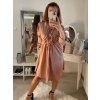 Šaty košilové dlouhý rukáv dámské (S/M/L ONE SIZE) ITALSKÁ MÓDA IMWA223027/DR (Velikost M/L, Barva fialová)