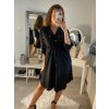 Šaty košilové dlouhý rukáv dámské (S/M/L ONE SIZE) ITALSKÁ MÓDA IMWA223027/DR (Velikost M/L, Barva fialová)