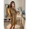 Šaty košilové dlouhý rukáv dámské (S/M/L ONE SIZE) ITALSKÁ MÓDA IMWA223027/DR (Velikost M/L, Barva fialová)