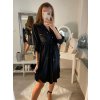 Šaty košilové dlouhý rukáv dámské (S/M/L ONE SIZE) ITALSKÁ MÓDA IMWA223027/DR (Velikost M/L, Barva fialová)