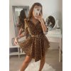 Šaty elegantní košilové dlouhý rukáv dámské (S/M ONE SIZE) ITALSKÁ MÓDA IMM22MS52379A/DR (Velikost S/M/L, Barva béžová)