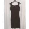 Šaty dlouhé řádkované na ramínka dámské (S/M/L ONE SIZE) ITALSKÁ MÓDA IMWG221734/DR (Velikost S/M/L, Barva zelená khaki)