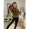Košile oversize saténová  dlouhý rukáv dámská (S/M/L/XL ONE SIZE) ITALSKÁ MODA IMD22794/DR (Velikost S/M/L, Barva bílá)