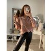 Košile oversize saténová  dlouhý rukáv dámská (S/M/L/XL ONE SIZE) ITALSKÁ MODA IMD22794/DR (Velikost S/M/L, Barva bílá)