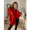Košile oversize saténová  dlouhý rukáv dámská (S/M/L/XL ONE SIZE) ITALSKÁ MODA IMD22794/DR (Velikost S/M/L, Barva bílá)