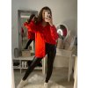 Košile oversize saténová  dlouhý rukáv dámská (S/M/L/XL ONE SIZE) ITALSKÁ MODA IMD22794/DR (Velikost S/M/L, Barva bílá)