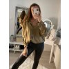 Košile oversize saténová  dlouhý rukáv dámská (S/M/L/XL ONE SIZE) ITALSKÁ MODA IMD22794/DR (Velikost S/M/L, Barva bílá)