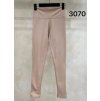 Legíny koženkové teplé dlouhé dámské (S-M-L-XL) ITALSKÁ MÓDA IMM223070-3/DR (Velikost S, Barva hnědá)