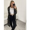Cardigan mikina na zip s kapucňou dámsky maskáč  (M/L/XL) ITALSKÁ  MÓDA IM520043/DR