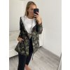 Cardigan s kapucňou dámsky maskáč  (L/XL/2XL) ITALSKÁ  MÓDA IM522MAKSABIG/DR