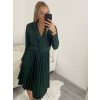 Šaty elegantní dlouhý rukáv dámské (S/M/L ONE SIZE) ITALSKÁ MÓDA IMWB22222/DR (Velikost S/M/L, Barva Černá)