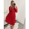 Šaty elegantní dlouhý rukáv dámské (S/M/L ONE SIZE) ITALSKÁ MÓDA IMWB22222/DR (Velikost S/M/L, Barva Černá)