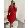 Šaty elegantní dlouhý rukáv dámské (S/M/L ONE SIZE) ITALSKÁ MÓDA IMWB22222/DR (Velikost S/M/L, Barva Černá)