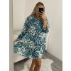 Šaty košilové oversize dlouhý rukáv dámské (S/M/L ONE SIZE) ITALSKÁ MÓDA IMWGS223367/DR (Velikost S/M/L, Barva bílá)