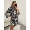 Šaty košilové oversize dlouhý rukáv dámské (S/M/L ONE SIZE) ITALSKÁ MÓDA IMWGS223367/DR (Velikost S/M/L, Barva bílá)