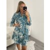 Šaty košilové oversize dlouhý rukáv dámské (S/M/L ONE SIZE) ITALSKÁ MÓDA IMWGS223367/DR (Velikost S/M/L, Barva bílá)