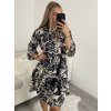 Šaty košilové oversize dlouhý rukáv dámské (S/M/L ONE SIZE) ITALSKÁ MÓDA IMWGS223367/DR (Velikost S/M/L, Barva bílá)