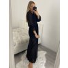 Šaty dlouhé šifonové dlouhý rukáv dámské (S/M ONE SIZE) ITALSKÁ MÓDA IMWGS223251/DR