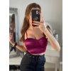 Top na ramínka dámské (S/M ONE SIZE) ITALSKÁ MÓDA IMPBB22C23443/DR (Velikost S/M/L, Barva Černá)