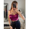 Top na ramínka dámské (S/M ONE SIZE) ITALSKÁ MÓDA IMPBB22C23443/DR (Velikost S/M/L, Barva Černá)