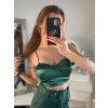 Top na ramínka dámské (S/M ONE SIZE) ITALSKÁ MÓDA IMPBB22C23443/DR (Velikost S/M/L, Barva Černá)