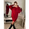 Svetr alá šaty pletený prodloužený rolák dlouhý rukáv dámský (S/M/L ONE SIZE) ITALSKÁ MÓDA imwb22272/DR (Velikost M/L, Barva béžová)
