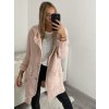 Svetr pletený prodloužený zapínací dlouhý rukáv dámský (M/L/XL ONE SIZE) ITALSKÁ MÓDA IMD22726/DR (Velikost M/L, Barva Černá)