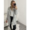 Svetr pletený prodloužený zapínací dlouhý rukáv dámský (M/L/XL ONE SIZE) ITALSKÁ MÓDA IMD22726/DR (Velikost M/L, Barva Černá)
