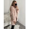 Svetr pletený prodloužený zapínací dlouhý rukáv dámský (M/L/XL ONE SIZE) ITALSKÁ MÓDA IMD22726/DR (Velikost M/L, Barva Černá)