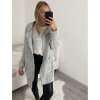 Svetr pletený prodloužený zapínací dlouhý rukáv dámský (M/L/XL ONE SIZE) ITALSKÁ MÓDA IMD22726/DR (Velikost M/L, Barva Černá)