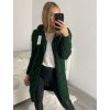 Cardigan pletený dlouhý rukáv dámský (S/M/L ONE SIZE) ITALSKÁ MÓDA IM4221044/DR (Velikost M/L, Barva Černá)