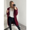 Cardigan pletený dlouhý rukáv dámský (S/M/L ONE SIZE) ITALSKÁ MÓDA IM4221044/DR