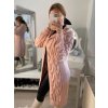 Cardigan pletený dlouhý rukáv dámský (S/M/L ONE SIZE) ITALSKÁ MÓDA IM4221044/DR