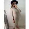 Šaty dlouhý rukáv rolák úpletové dámské (S/M ONE SIZE) ITALSKÁ MÓDA IMPBB22Z7003/DR (Velikost S/M/L, Barva Černá)