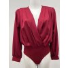 Body alá halenka elegantní saténové  dlouhý rukáv dámské (S/M ONE SIZE) ITALSKÁ MÓDA IMM22LS17519/DR (Velikost S/M/L, Barva bílá)
