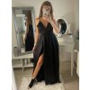 Šaty letní dlouhé na ramínka dámské (S/M ONE SIZE) ITALSKÁ MÓDA IMPBB22A11017/DR