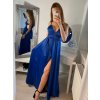 Šaty letní dlouhé na ramínka dámské (S/M ONE SIZE) ITALSKÁ MÓDA IMPBB22A11017/DR