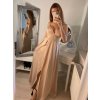 Šaty letní dlouhé na ramínka dámské (S/M ONE SIZE) ITALSKÁ MÓDA IMPBB22A11017/DR