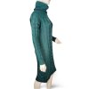 Šaty pletené s rolákem dlouhý rukáv dámské (S/M ONE SIZE) ITALSKÁ MÓDA IMM22MY21198/DR (Velikost S/M/L, Barva béžová)