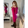 Šaty úpletové s rolákem dlouhý rukáv dámské (S/M ONE SIZE) ITALSKÁ MÓDA EXTRA ME  IMM22FD51752/DR (Velikost S/M/L, Barva béžová)