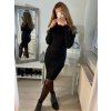 Šaty úpletové s rolákem dlouhý rukáv dámské (S/M ONE SIZE) ITALSKÁ MÓDA EXTRA ME  IMM22FD51752/DR (Velikost S/M/L, Barva béžová)