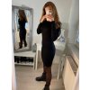 Šaty úpletové s rolákem dlouhý rukáv dámské (S/M ONE SIZE) ITALSKÁ MÓDA EXTRA ME  IMM22FD51752/DR (Velikost S/M/L, Barva béžová)