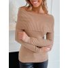 Svetr úpletový rolák dlouhý rukáv dámský (S/M ONE SIZE) ITALSKÁ MÓDA EXTRA ME IMM22FD5813/DR (Velikost S/M/L, Barva hnědá camel)