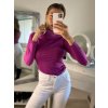 Svetr úpletový rolák dlouhý rukáv dámský (S/M ONE SIZE) ITALSKÁ MÓDA EXTRA ME IMM22FD5813/DR (Velikost S/M/L, Barva hnědá camel)