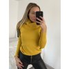 Svetr úpletový rolák dlouhý rukáv dámský (S/M ONE SIZE) ITALSKÁ MÓDA EXTRA ME IMM22FD5813/DR (Velikost S/M/L, Barva hnědá camel)