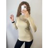 Svetr tenký s rolákem dlouhý rukáv třpytivý dámský (S/M ONE SIZE) ITALSKÁ MÓDA  IMM22FD5851/DR (Velikost S/M/L, Barva růžová)