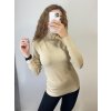 Svetr tenký s rolákem dlouhý rukáv třpytivý dámský (S/M ONE SIZE) ITALSKÁ MÓDA  IMM22FD5851/DR (Velikost S/M/L, Barva růžová)