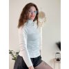 Svetr tenký s rolákem dlouhý rukáv třpytivý dámský (S/M ONE SIZE) ITALSKÁ MÓDA  IMM22FD5851/DR (Velikost S/M/L, Barva růžová)